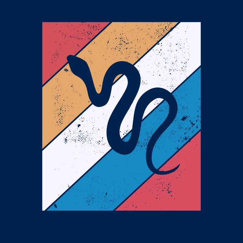 Snake Retro Reptile Python Gift idea