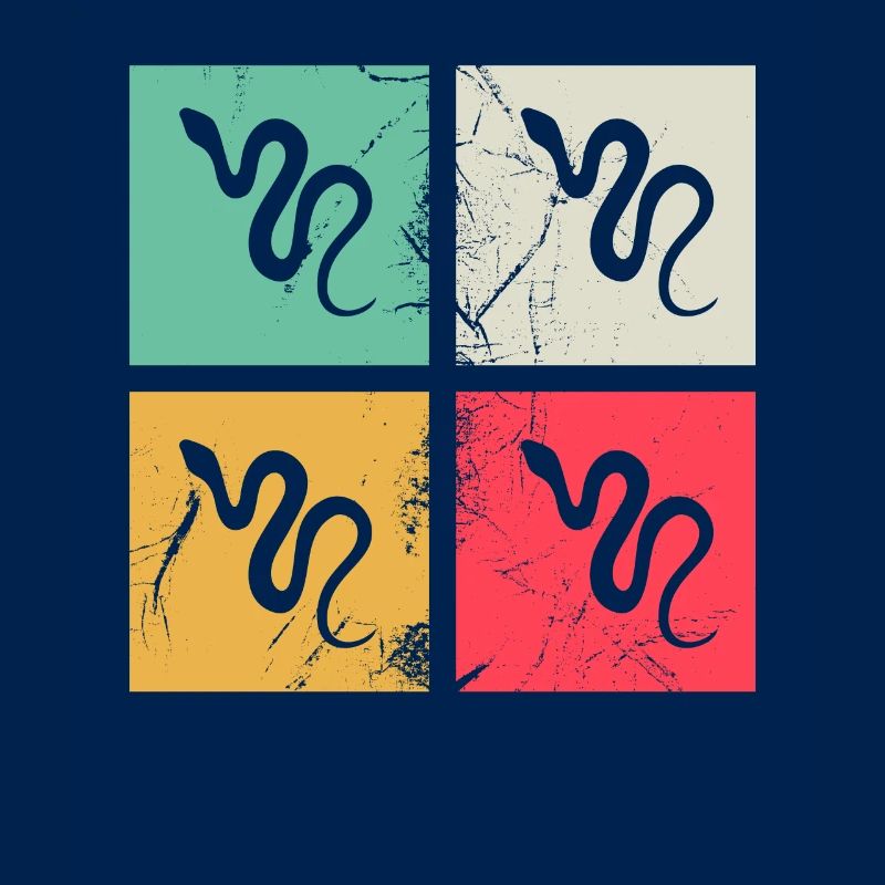 Snake Retro Reptile Python Gift idea