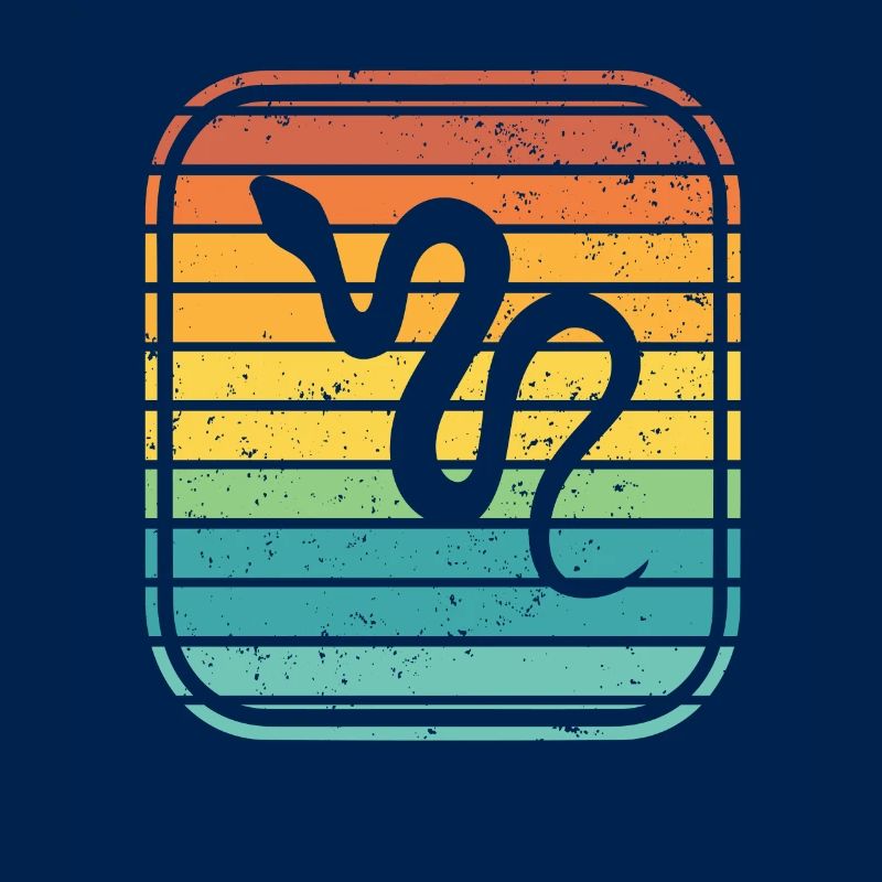 Snake Retro Reptile Python Gift idea