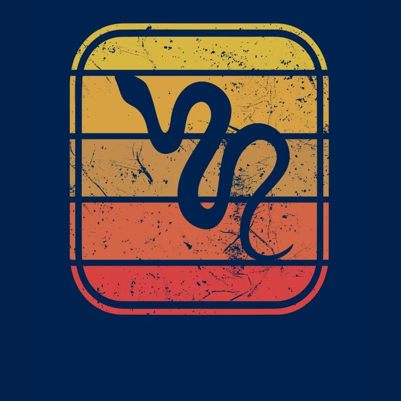 Snake Retro Reptile Python Gift idea