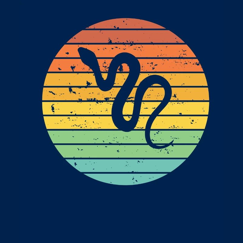 Snake Retro Reptile Python Gift idea