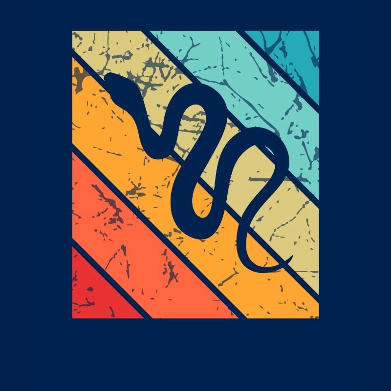 Snake Retro Reptile Python Gift idea