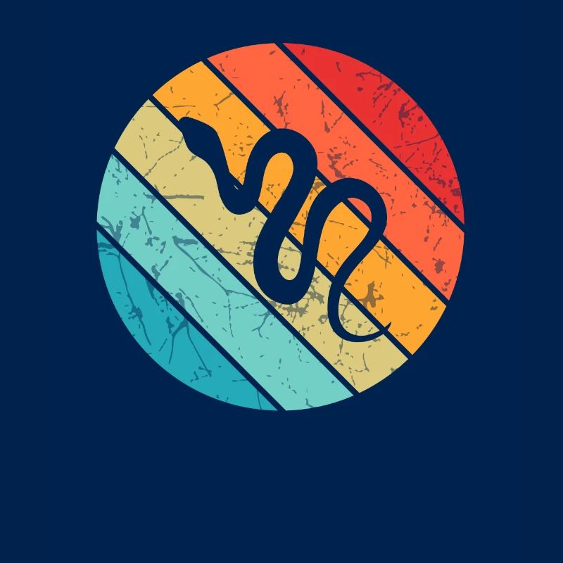 Snake Retro Reptile Python Gift idea