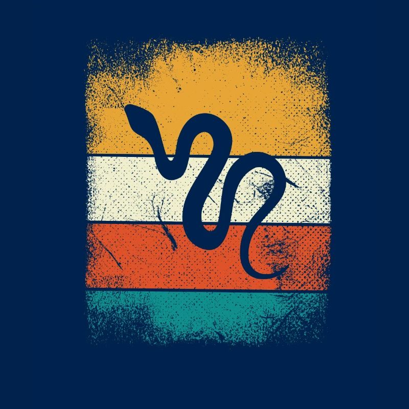 Snake Retro Reptile Python Idée cadeau