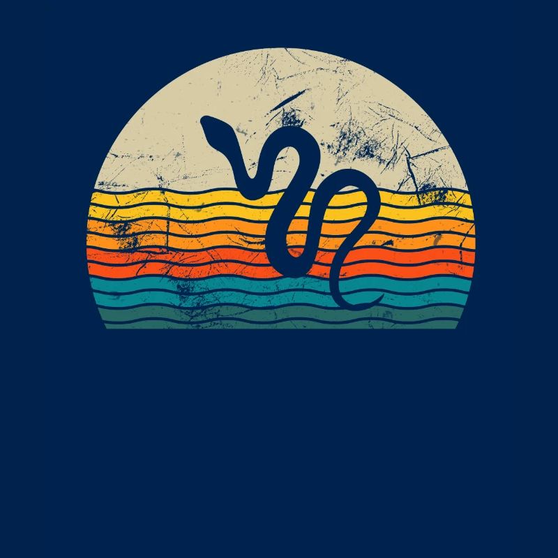 Snake Retro Reptile Python Idée cadeau