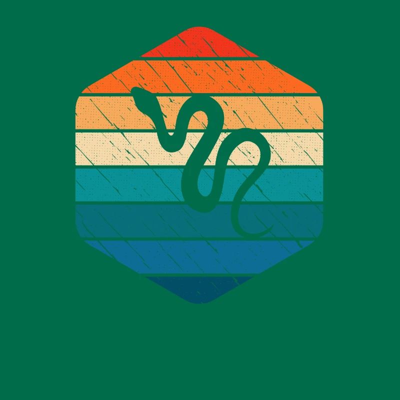 Snake Retro Reptile Python Gift idea