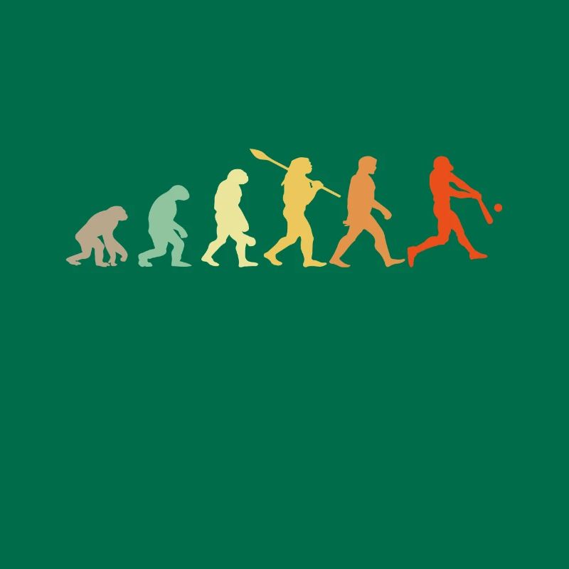 Baseball Evolution Baseball Player Gift