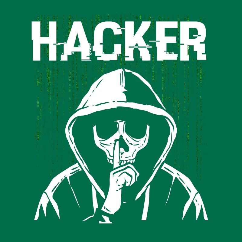 Hacker Skull Hacking Programming Dark Net
