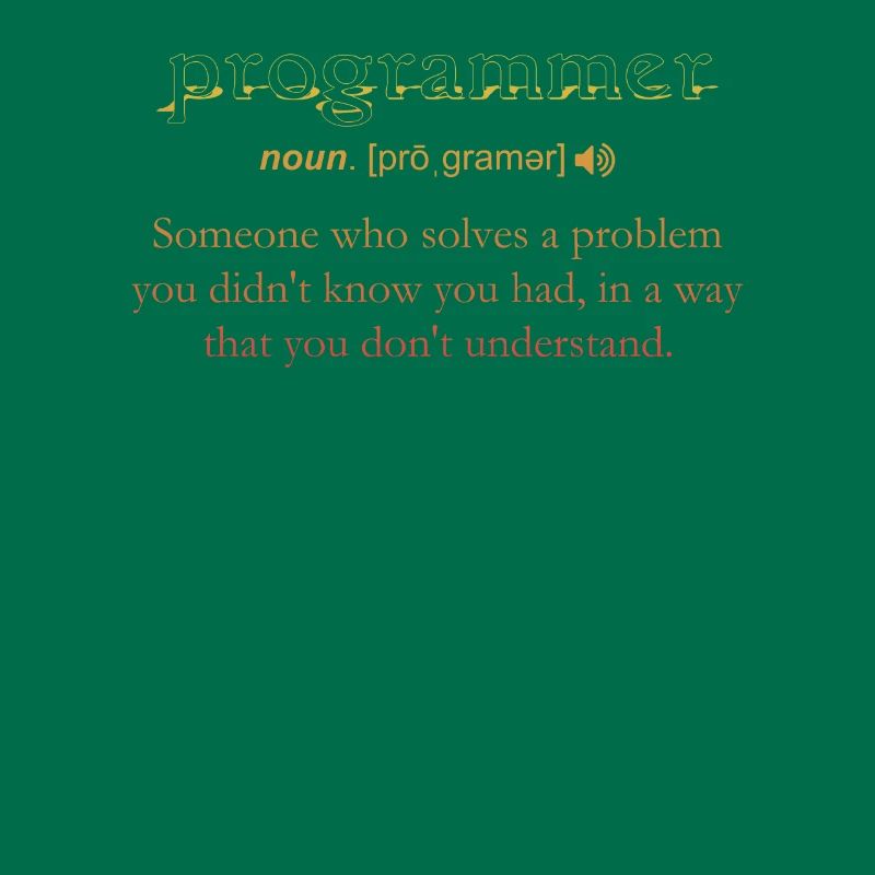 Programmer Funny Definition Coding Humor Vintage