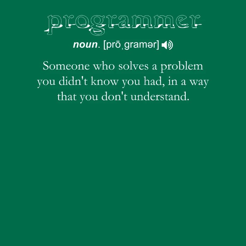Programmierer Lustige Definition Codierung Humor Computer