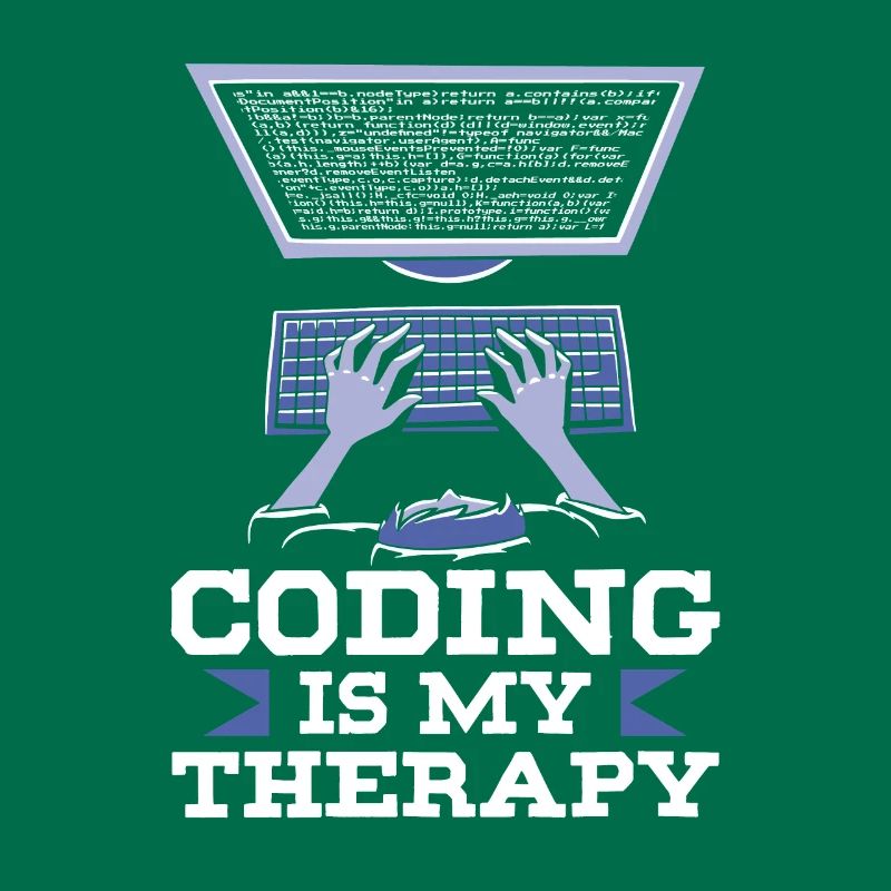 Programmieren Ist Meine Therapie Code Coder Coding