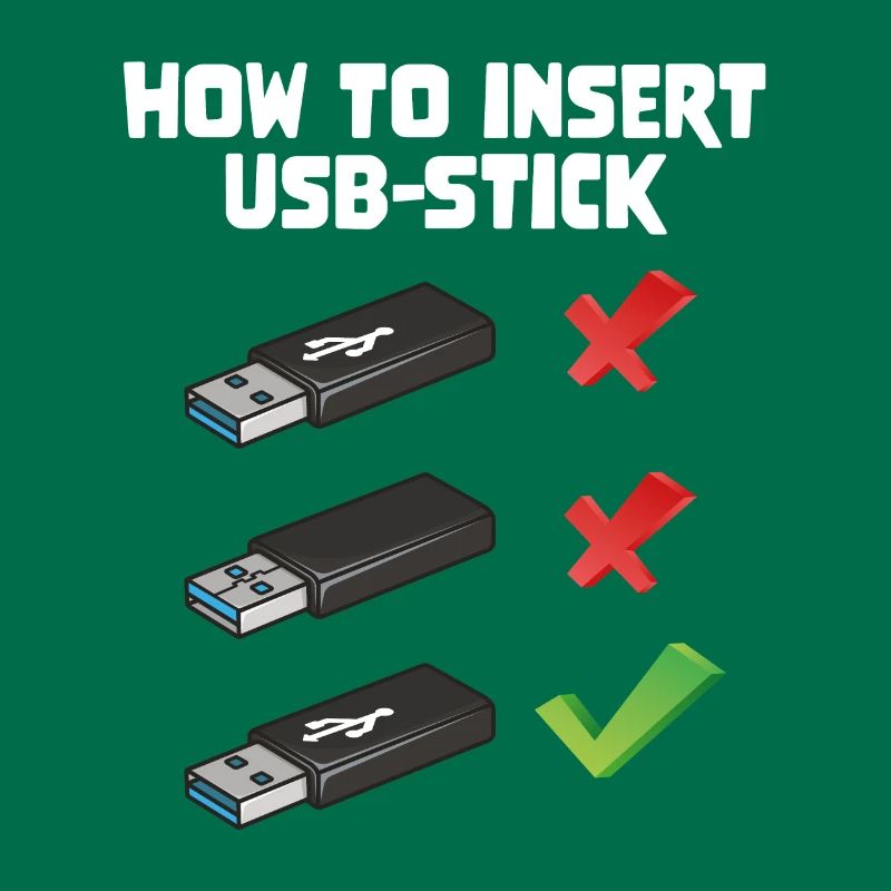 How To Insert USB Stick Funny Programmer Meme