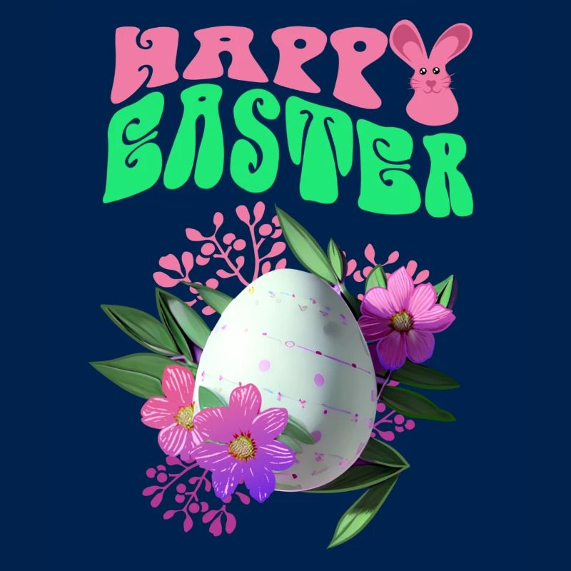 Joyeux Easter Easter Egg Art floral