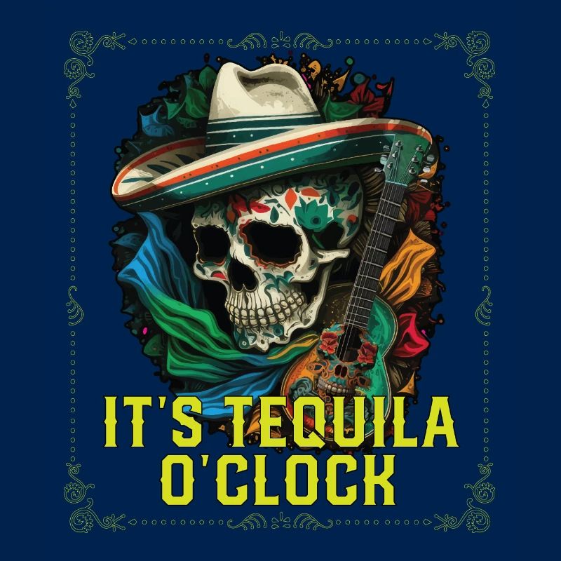 It's Tequila Oclock Alcoholic Tequila Drinker