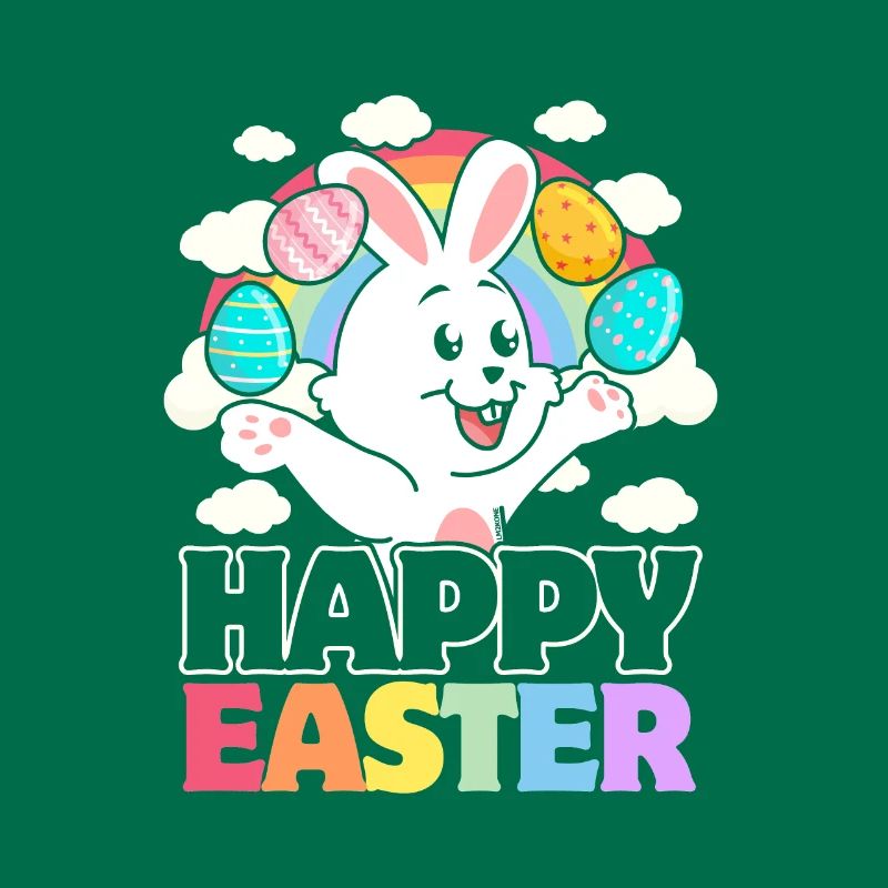 Happy Easter - White Rabbit Easter Eggs