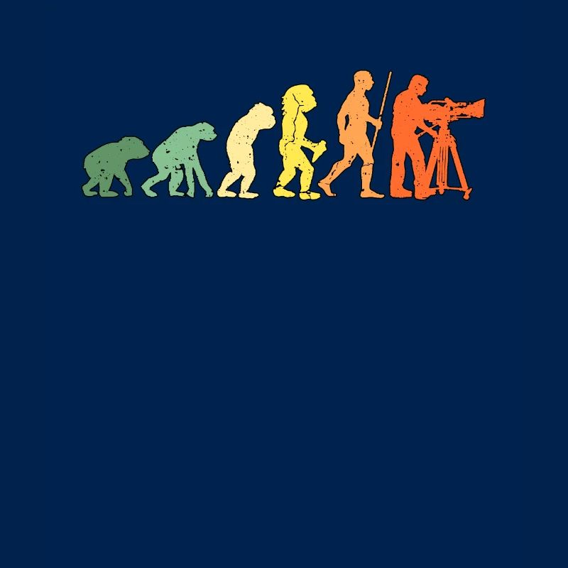 Camera Operator Evolution Retro Video Producer