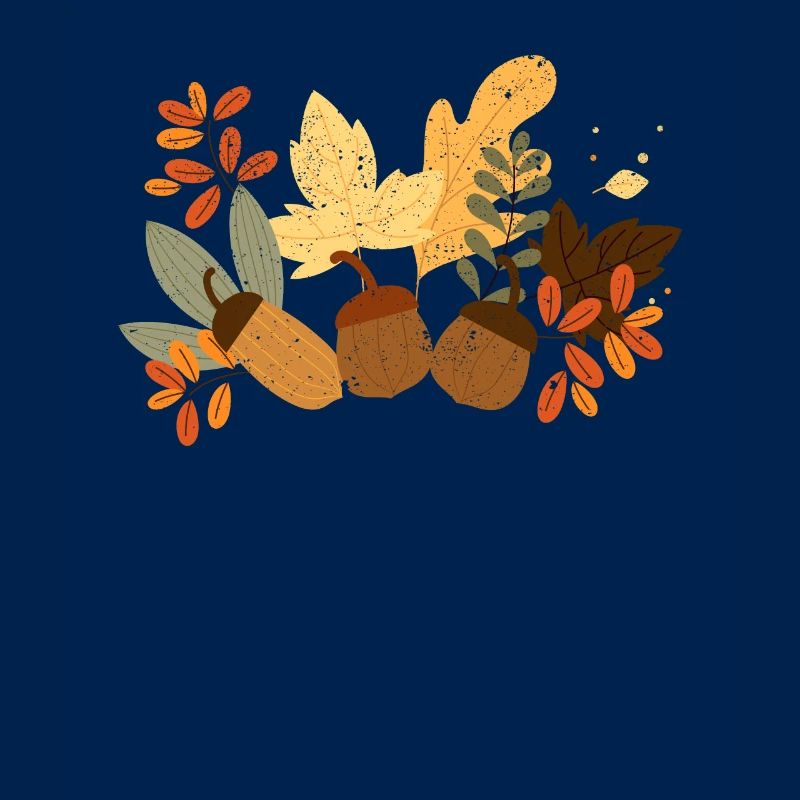 Herbstblätter Eicheln Herbst Eichhörnchen Ernte