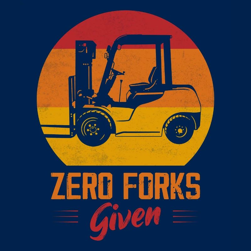 Zero Forks Given Forklift Forklifter Driver