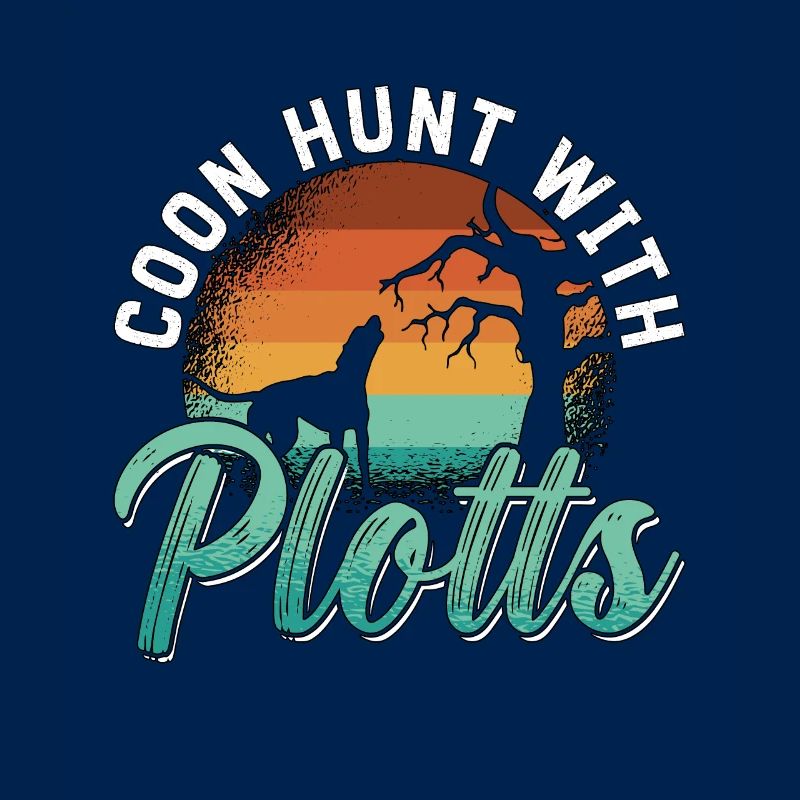 Coonhound Coon Hunt avec Plotts Treeing Walker