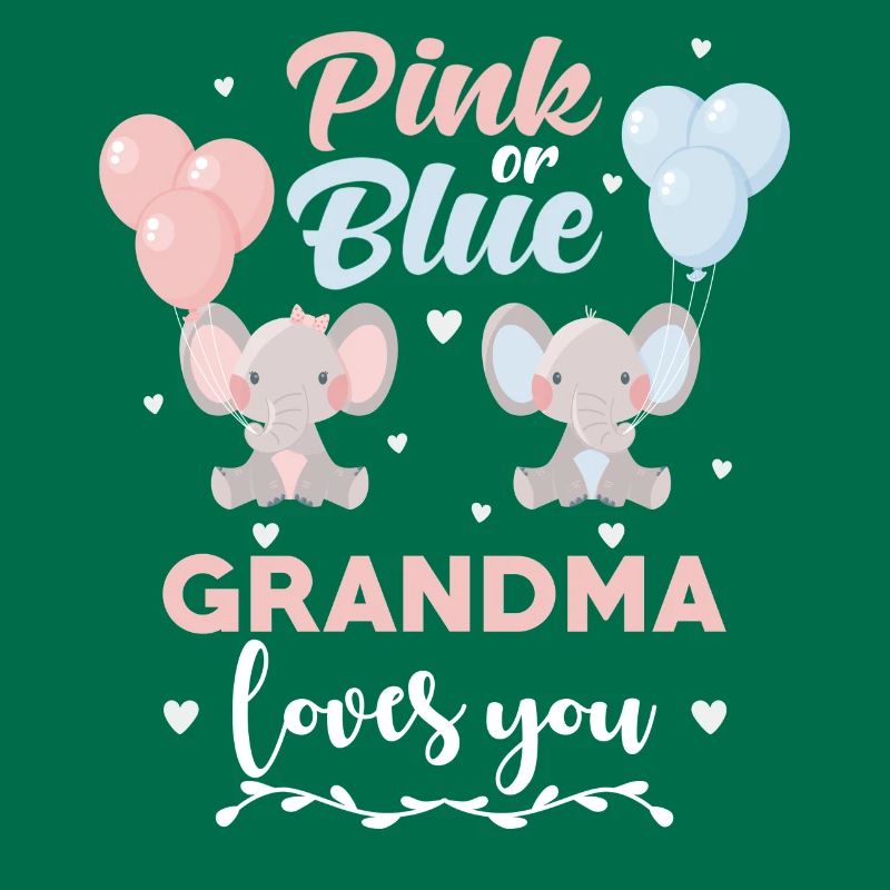 Rosa oder blauer Oma Elefant