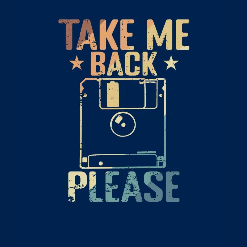 Take me back Please Floppy Disk Retro Storage Module