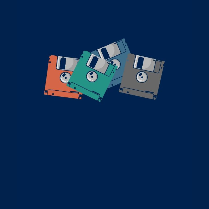 Colorful Floppy Disks Retro Memory Module Disk