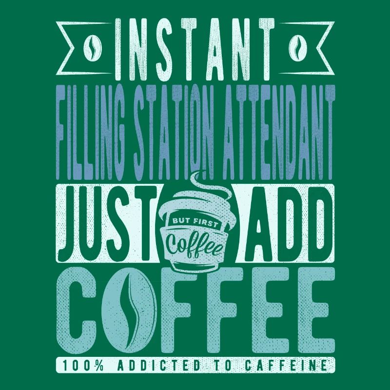 Le préposé à la station-service instantanée ajoute simplement du café