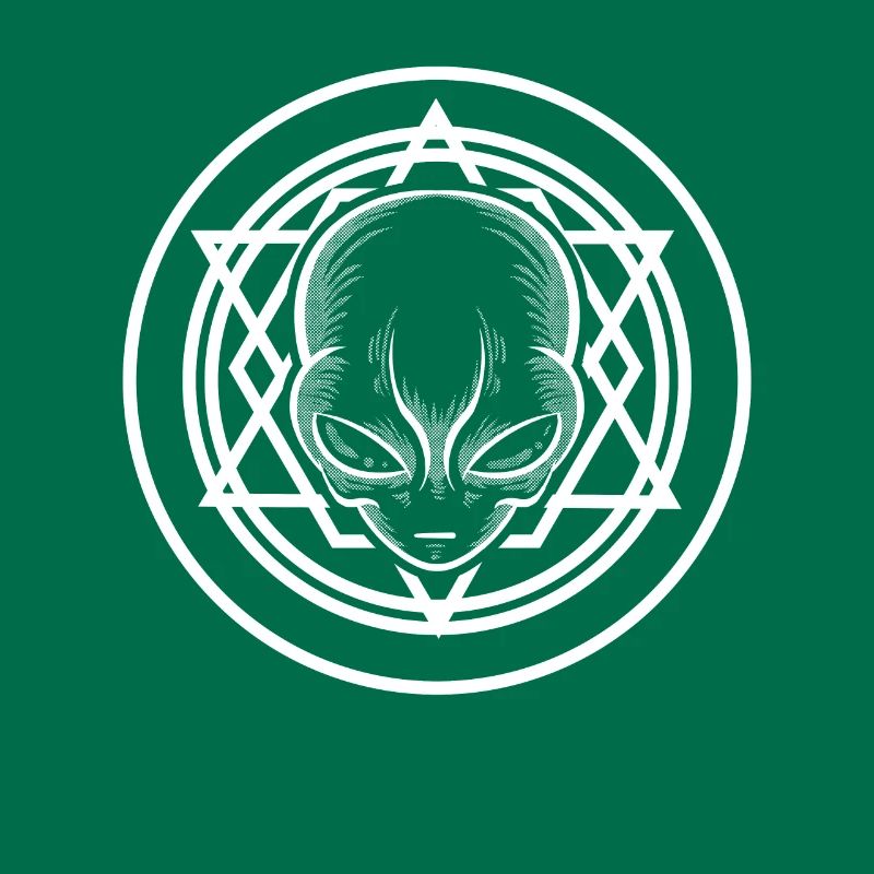 Sacred Geometry Alien TShirt Extraterrestrial Life
