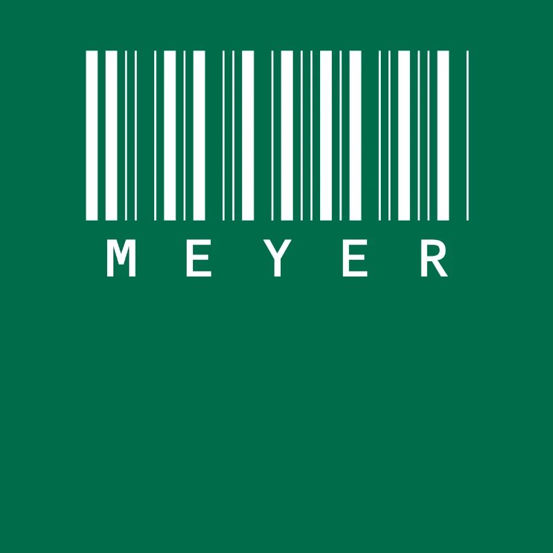 Meyer Barcode Family Name Bar Code Gift