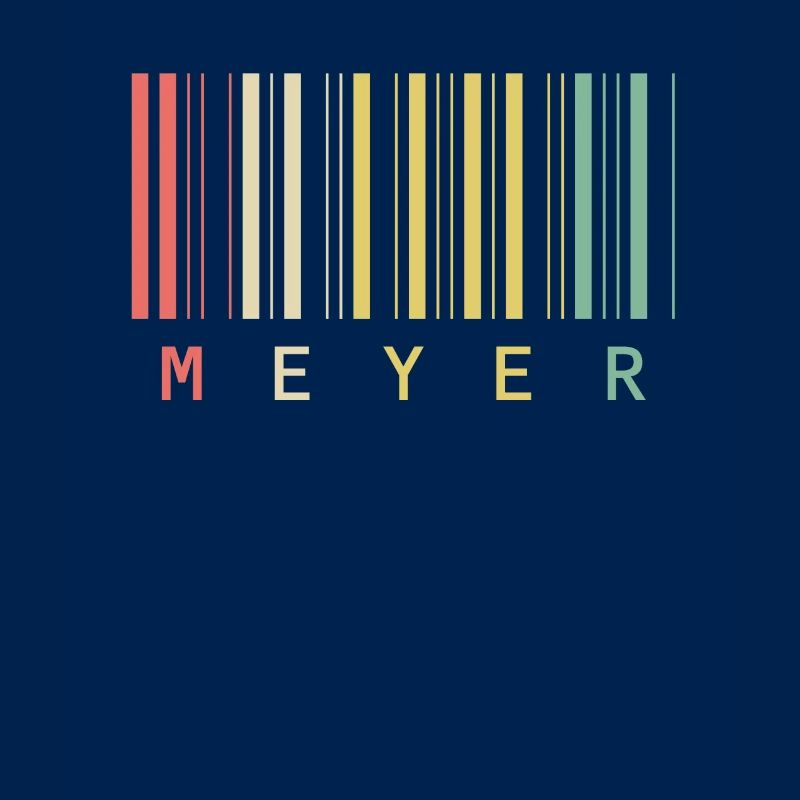 Nom de famille Meyer Code à barres Code à barres Cadeau