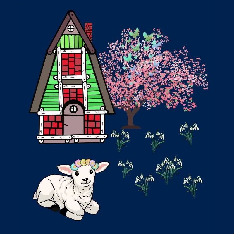 Happy Easter Lamb Schaff Easter Nature Spring