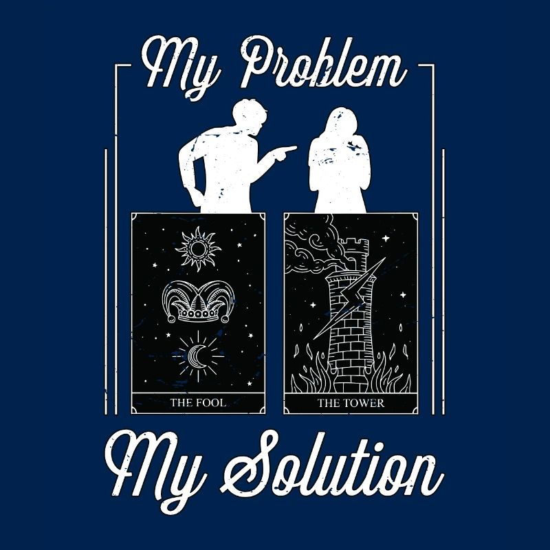 Tarot Reader My Problem My Solution Pictogram Mom