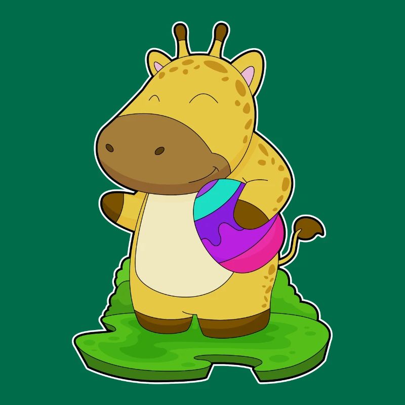 Giraffe Easter Easter Egg
