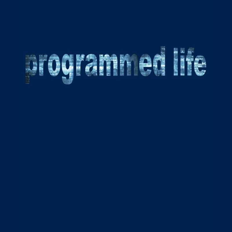 Programmiertes Leben Typografie Programmed Life