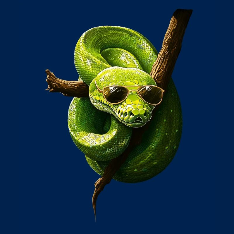 Arbre vert Python Serpents Amoureux Terrarium