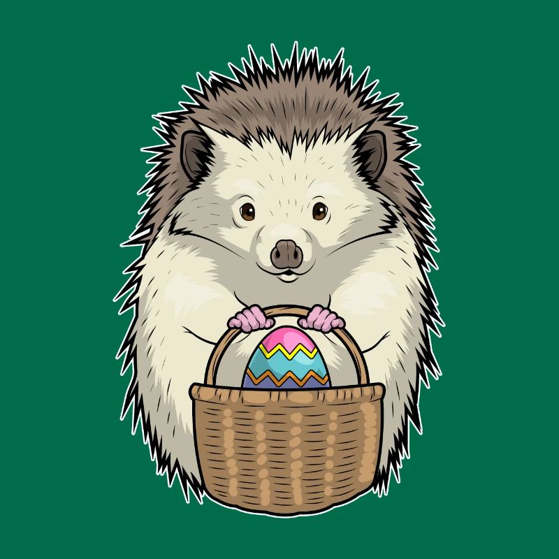Hedgehog Easter Easter Egg Basket