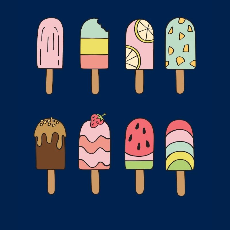 Eiscreme Outfit Softeis Karneval Kostüm Eis