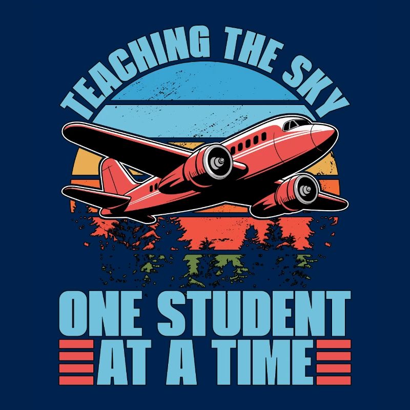 Flight Instructor Teaching The Sky Flight Lesson