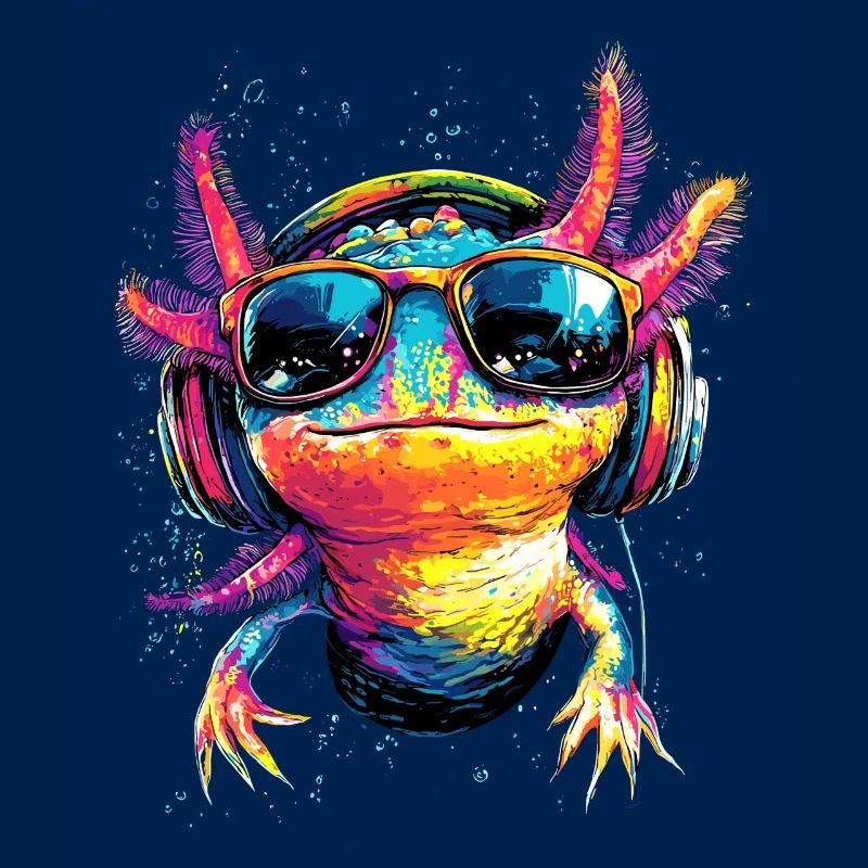 Axolotl Petite queue de triton Queue mignon Axolotl