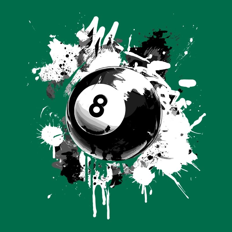 Conception créative de billard à 8 boules
