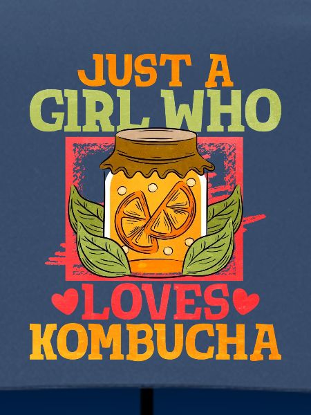 Nur ein Mädchen liebt Kombucha