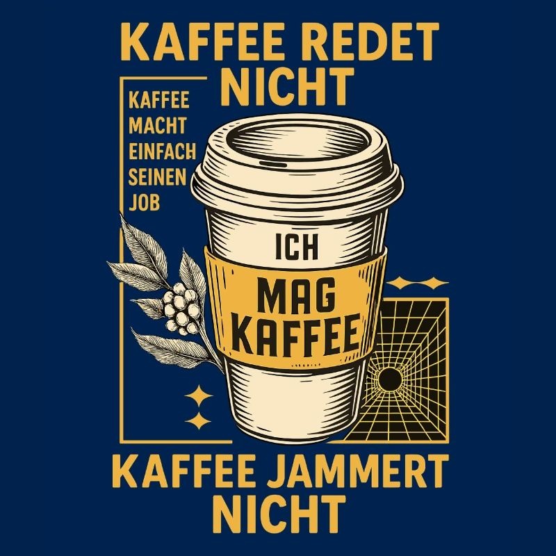 Coffee Doesn't Talk Retro Design
