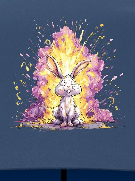 Farbexplosion Hase Illustration