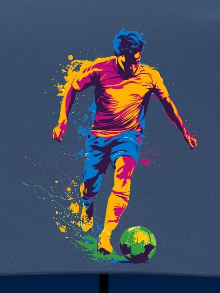 Farbspritzer Fußballheld