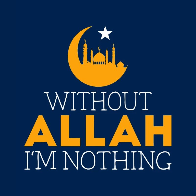 Without Allah I'm Nothing Typography