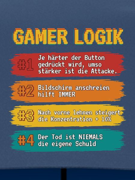 Gamer Logik Spruchband