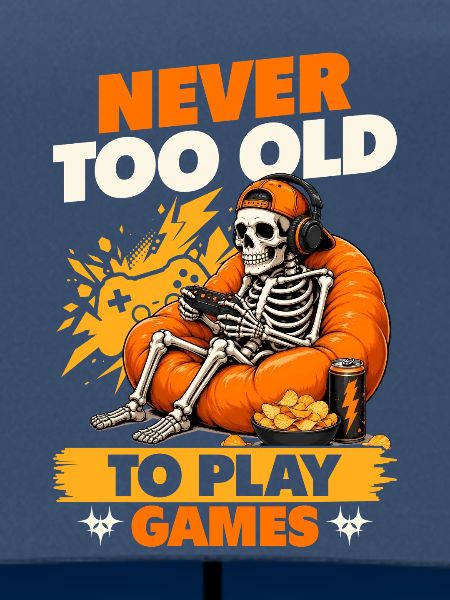 Skeleton Gamer Gaming Halloween