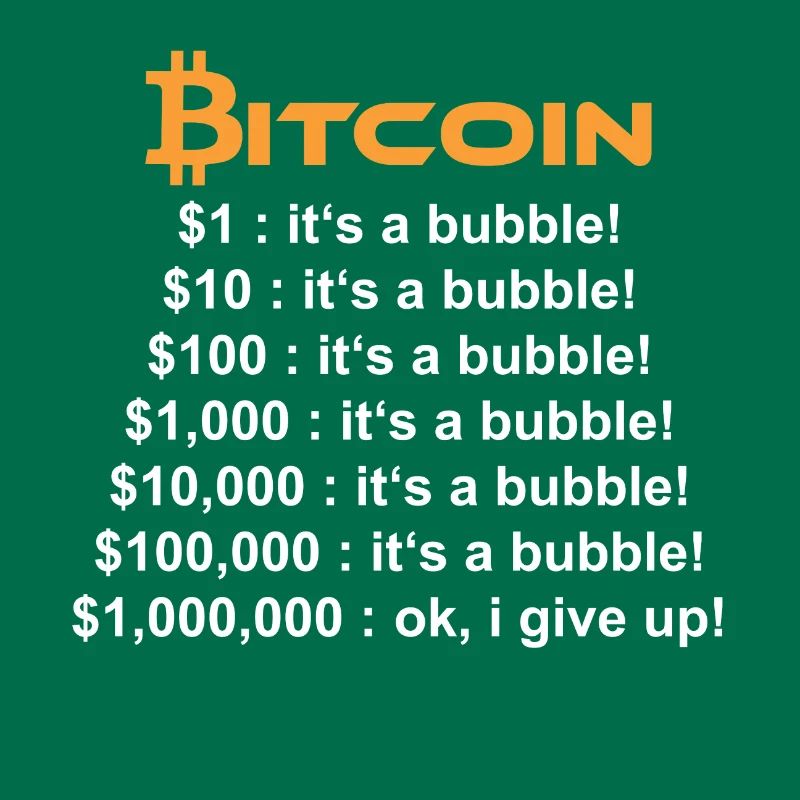 BITCOIN ITS JUST A BUBBLE $ 1.000.000 $