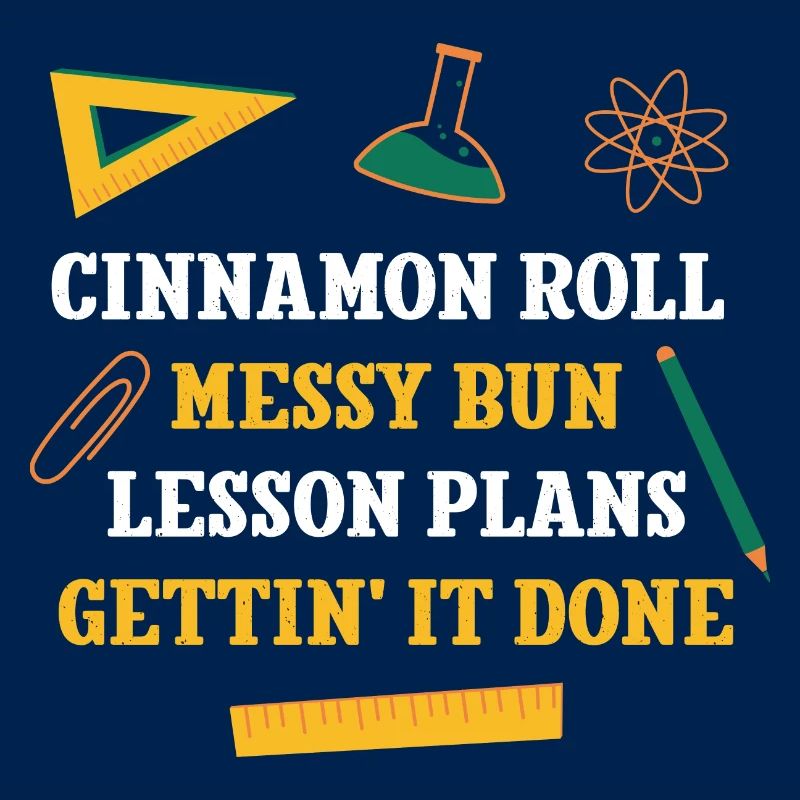 Cinnamon Roll Messy Bun Plans de leçon Drôle