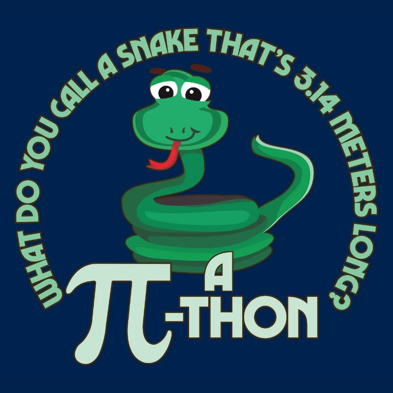 Math Pun Pi-thon Funny Snake Mathematics Meme